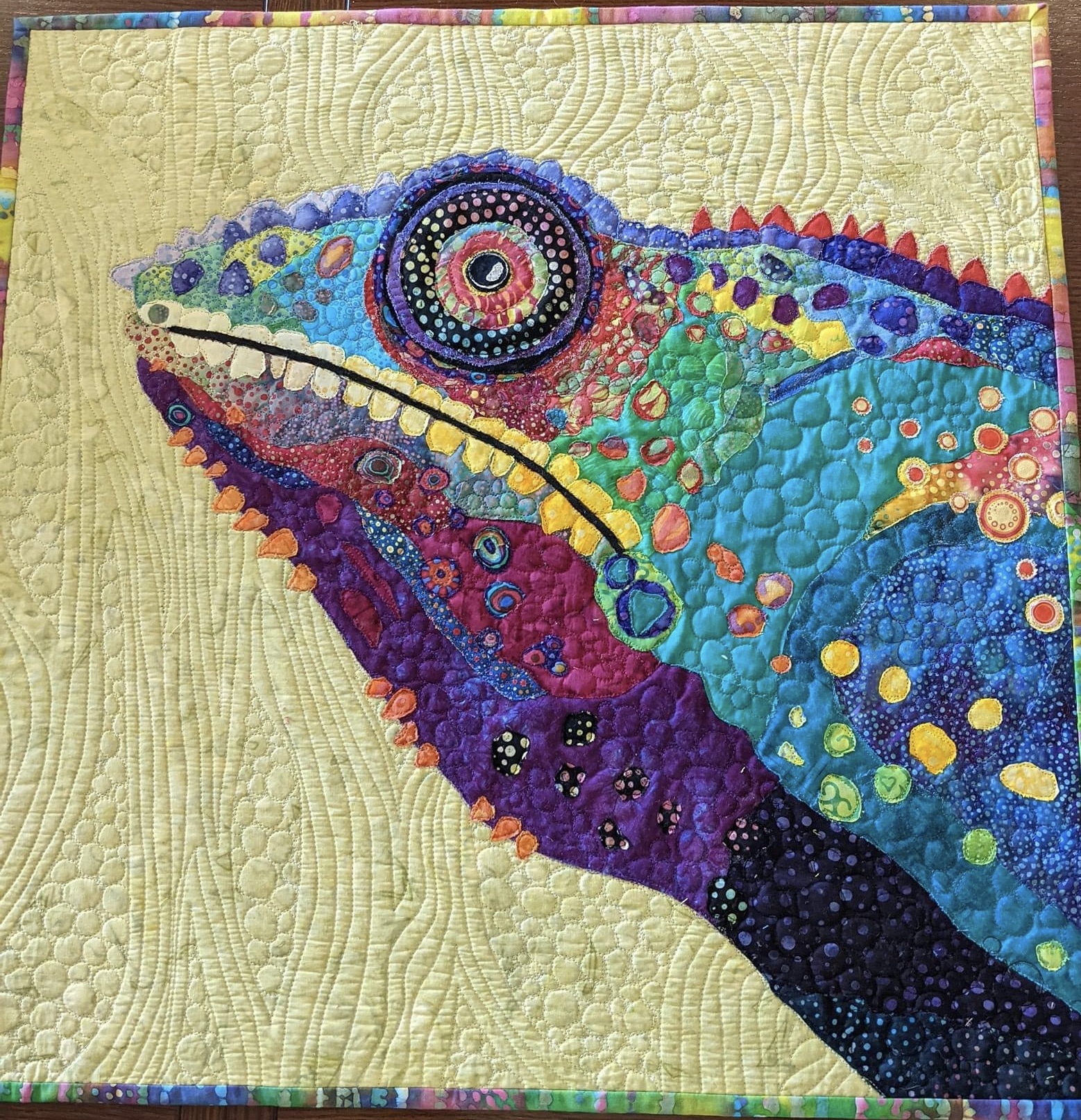 Aboriginal Animal Art Fabric Collage Pattern Group 1